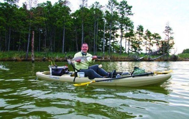Capt. Chris D. Dollar caught this puppy drum aboard his Native Watercraft Slayer 12.