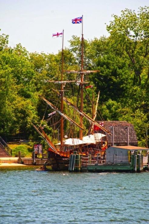 The Maryland Dove at home on the St. Mary's River.