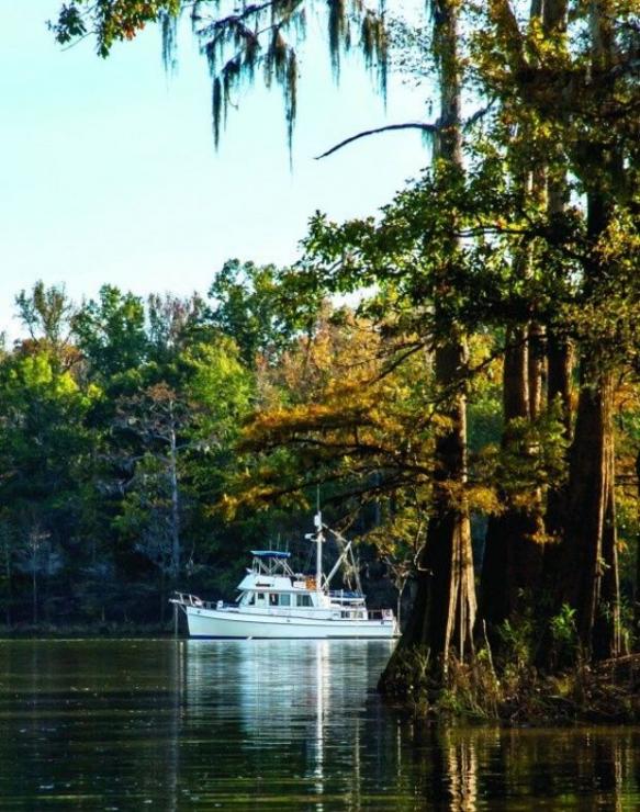 A quiet anchorage enjoyed by many Loopers in the inland river system