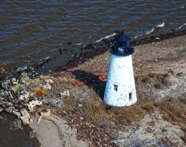 Pooles Island Lighthouse. Photo by U.S. Army