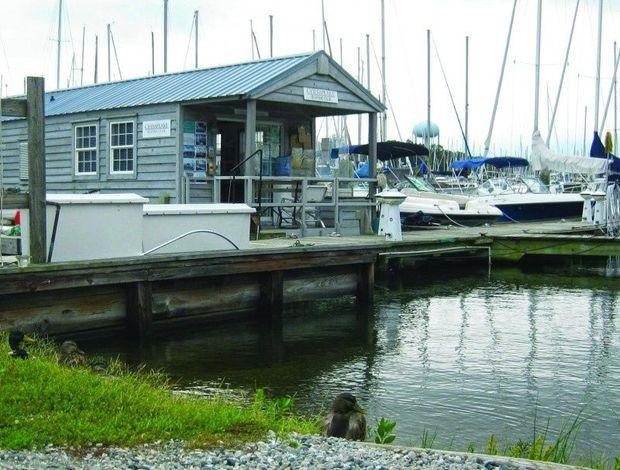 Chesapeake Boating Club, where the office floats and the members are bi-nautical.