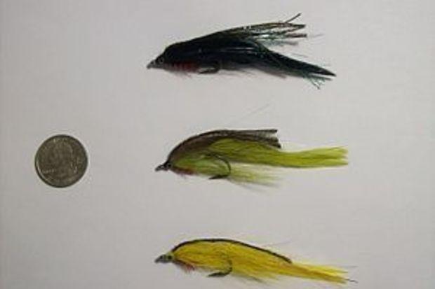 A black, olive, and yellow Lefty's Deceiver. A black, olive, and yellow Lefty's Deceiver.
