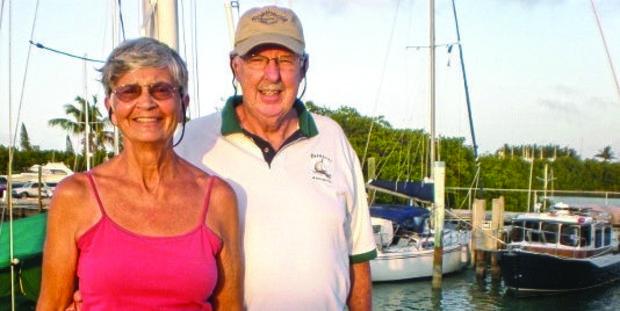 Elaine and Ed Henn preparing for their fourth ICW voyage.