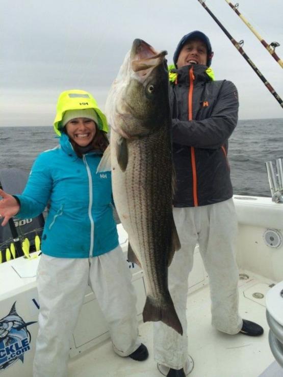 Mary Boehm and Jack Wittpenn, team members of Dirty Blonde Sport Fishing