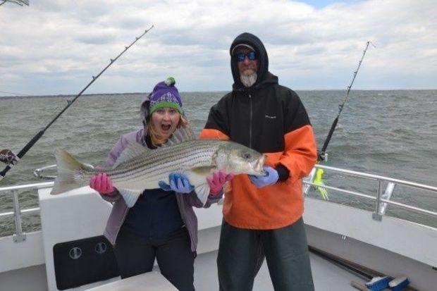 PropTalk's own Allison Nataro with Ebb Tide Charters in April.