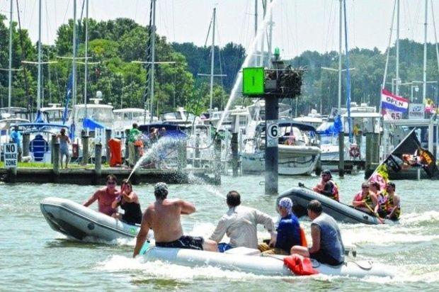 Get ready to break out the squirt guns for the 15th Annual Middle River Dinghy Poker Run! Photo by Nicole DeAngelo