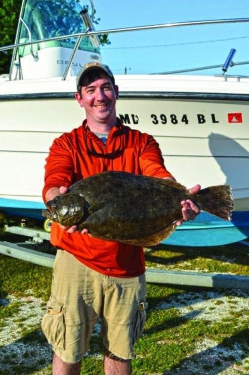Last May, Bryan Bailey caught this 25.5', 6.85 lb Summer Flounder, just shy of a citation, near Swash Bay off Wachapreague, VA. Last May, Bryan Bailey caught this 25.5', 6.85 lb Summer Flounder, just shy of a citation, near Swash Bay off Wachapreague, VA.