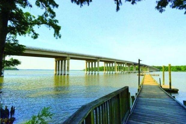 The Route 5 Bridge over the Chickahominy. The Route 5 Bridge over the Chickahominy.