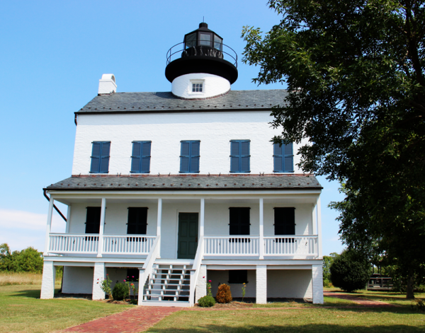 The replica Blackistone Lighthouse was completed in 2008.