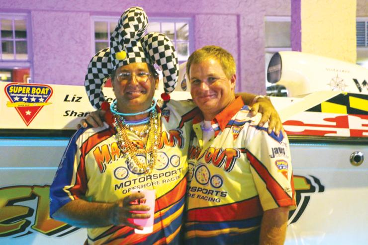 jim Jackson (left) and Mike Yowaiski at the Super Boat Key West World Championships. Photo by Cody Edmunds, Edmunds Photography