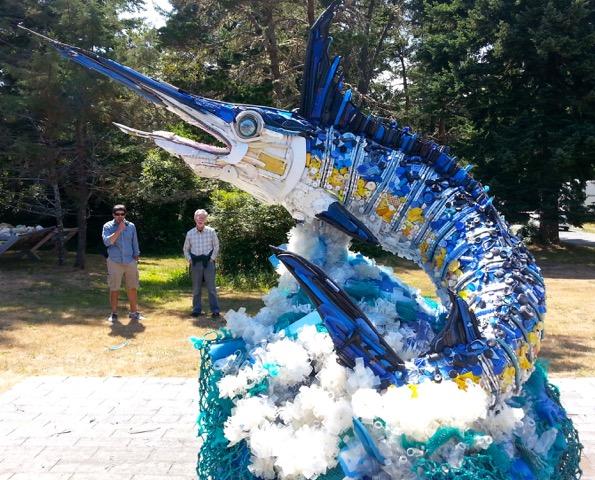 "Flash" the Blue Marlin. Courtesy the Washed Ashore Project "Flash" the Blue Marlin. Courtesy the Washed Ashore Project